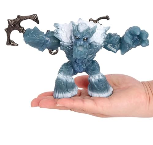 KKTONGXI Eisgigant Modell Spielzeug Frostmonster Ornament für Kinder ab 7-12 Jahren Monster mit beweglichen Teilen, Bewegliche Fantasy Actionfigur, Robuste Figuren ab 7 Jahren