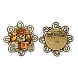 Fleischladen Grill Steak Blume Brosche Pins Schmuck, M