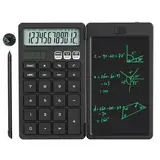 NEWYES Taschenrechner, 2-in-1 Rechner mit großer Tasten und 6,5 Zoll Schreibtafel Nicht Programmierbarer Tischenrechner, Ideal für Reisen, Büro, Schule usw