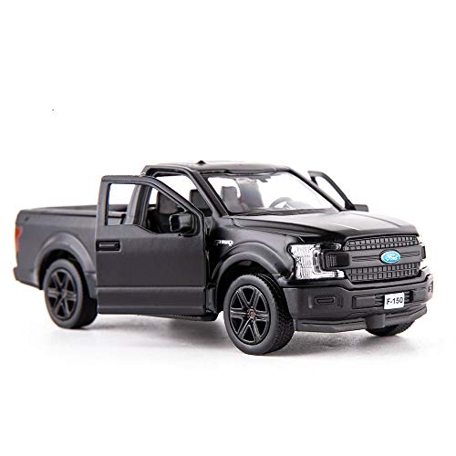 RMZ City Ford F150 Pickup Truck Casting Car Modell, Zinklegierung Spielzeugauto für Kinder, Rückziehfahrzeuge, Spielzeugauto für Kleinkinder, Kinder, Jungen, Mädchen (schwarz)