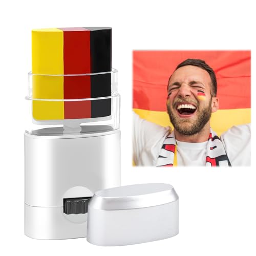dellyy Fußball Schminke, Deutschland Schminkstift, Gesichtsfarben Set, Schminkstifte Gesicht Körpermalfarben, Fußball Schminke Schminkstift Für Party (De)