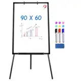 maxtek Staffelei-Whiteboard – Magnetische, tragbare, trocken abwischbare Staffelei, 90 x 60 cm, Stativ, Whiteboard, höhenverstellbar, Flipchart, Staffelei, Ständer, Whiteboard für Büro oder Unterricht