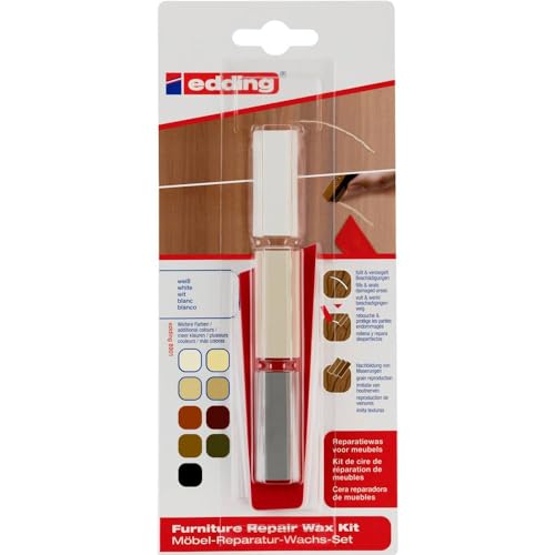 Edding 8901 4-8901-1-4049 Möbel-Reparaturwachs-Set Weiß