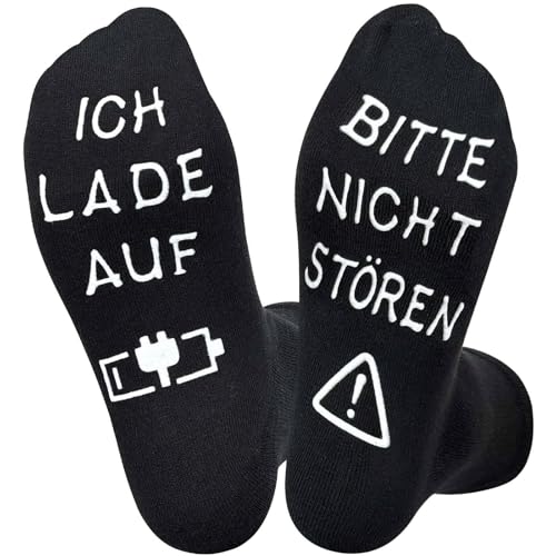 Loiluliy Lustige Socken Herren Baumwolle Funny Socks Geburtstagsgeschenk für Männer Schwarz Socks 39-46 Men Weihnachten Geschenke Lustige Geschenke