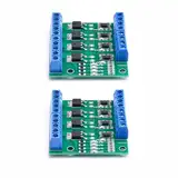 GERUI 2-Stücke PWM 4-Kanal PLC Verstärker Mosfet Modul, Mosfet PCB, Mosfet Verstärker PCB Modul, Treiber 3-20V bis 3.7-27VDC, 10A