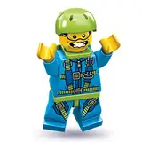 Lego Series 10 Skydiver Mini Figure by LEGO