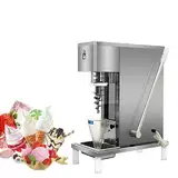 Eiscreme-Rührmaschine, Kommerzieller Mixer Für Gefrorenen Joghurt Mit Edelstahl-Rührwelle Und 980ml-Trichter, Selbstbedienungs-Reinigungsfunktion Und Gleichmäßigem 360°Rühren,zarter Geschmack