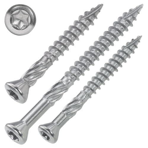 SCREW REBEL Terrassenschrauben 5 x 60 mm - 500 Stück - Edelstahl gehärtet martensitisch mit Zulassung ETA