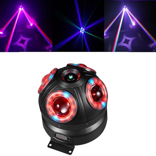 Bewegliches Kopflicht, 70 W RGBW 4-in-1-LED-DJ-Bühnenlichter, DJ-Lichter mit unendlicher Rotation und aktiviertem Ton für Hochzeits-DJ-Partys und Live-House