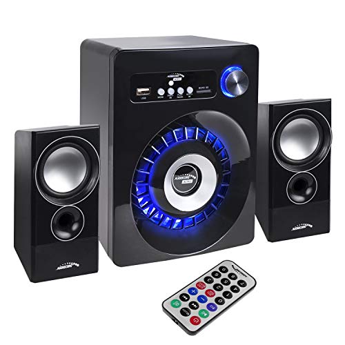 Audiocore AC910 2.1 Bluetooth Multimedia Lautsprechersystem Lautsprecher Subwoofer 280W P.M.P.O. Radio SD-Kartenslot AUX