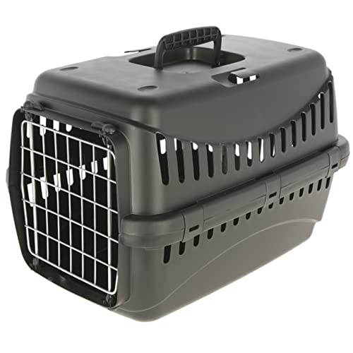 Kerbl Pet 81332 Transportbox Expedion Eco Metalltüre 45x30x30cm, schwarz, 1 kg