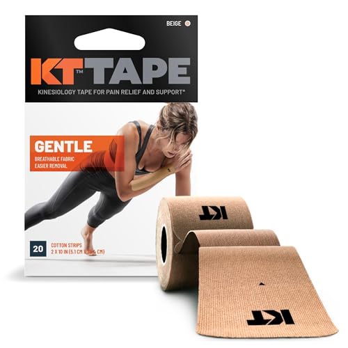 KT TAPE Kinesiologie Tape, sanfte selbstklebend, Baumwolle, elastisches Sport Athletic Tape, beige