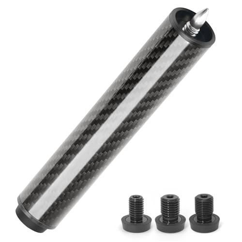 RAYNA GAMES Pool Queue Verlängerung mit 3 Bumpern Carbon Fiber Billard Queue Extender Pool Queue Zubehör