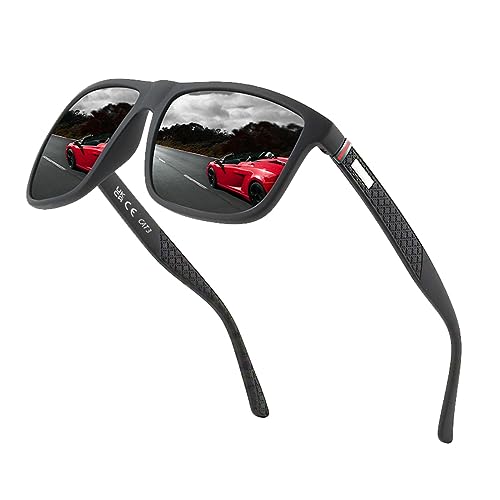 Perfectmiaoxuan Polarisierte Sonnenbrille Herren/Damen ; Vintage/Klassisch/Elegant Brillengestell; HD-Pilotobjektive; Golf/Fahren/Angeln/Reisebrille/Outdoor-Sportarten Mode Sonnenbrille