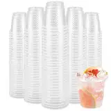 Kleemeiero 200 Stück Schnapsgläser Plastik 60ml/6cl Shotgläser Wiederverwendbarer Plastikbecher Trinkbecher Transparent Shot Becher Partybecher Schnapsbecher für Geburtstage Verkostung Partys