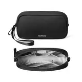 tomtoc Elektronik Organizer Tasche, Wasserresistent Zubehör Kabeltasche, Tragbar Kabelorganizer Tech Pouch Bag für Handy Netzteil, Ladekabel, Ladestecker, USB Stick, tägliche Gegenstände, Schwarz