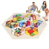 Kinder Holzrätsel, Holzrätsel für Kinder - Fruchttransporttierpuzzles - Farbenfrohe Vorschulerziehung Brain Teaser Boards, pädagogische Mindspiele für Mädchen