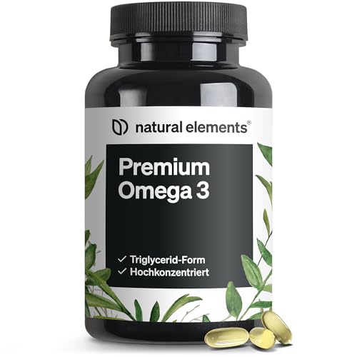 Premium Omega 3 – 120 Kapseln – GoldenOmega® mit 80% Omega 3 Anteil – in Triglycerid-Form – Laborgeprüft, aufwendig aufgereinigt und aus nachhaltigem Fischfang - ohne unnötige Zusätze