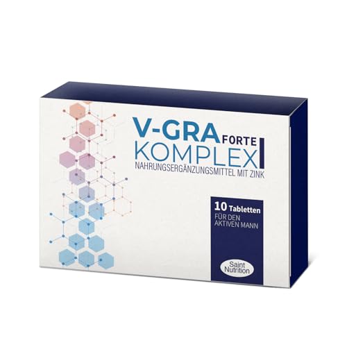 NEU: Saint Nutrition® V-GRA Forte Komplex für den Mann - hochdosiert mit Sofortwirkung, extra stark - Abgestimmt auf die Bedürfnisse für Männer – innovative Formel in Premium-Qualität