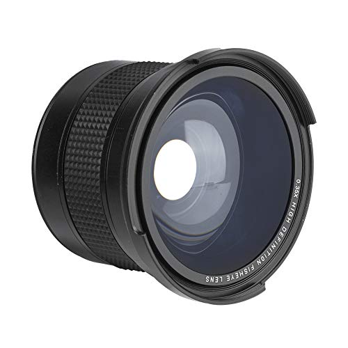 FISHEYE Objektivbefestigungswinkel 10 × 10 × 10 58 Mm 0,35X FISHEYE Super Weitwinkellinse für SLR DSLR -Kamera Schwarz