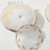 CDXHOME Kerzen-Staubschutzhüllen, 100 Stück, florales durchscheinendes Kraftpapier für Kerzen oder Bastelarbeiten, Duftkerzen, Dekoration, Kerzenaufsatz-Schutzzubehör (8,5 cm)