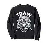 Eisenbahnbetreiber Goth Train Track Eisenbahn Fan Eisenbahn Arbeiter Sweatshirt