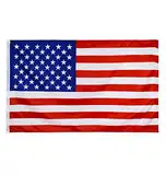 150x90cm Amerika Flagge, Verienigte Staaten Fahne mit 2 Metallösen für den Innen- und Außenbereich, leuchtenden Farben -USA Flaggen Nationalflagge -dekoriert bei Sportveranstaltungen, Partys, Paraden