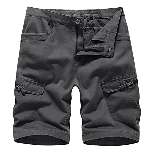 Hehiy Herren Leichte Cargo Shorts Schnelltrocknend Outdoor Wanderhose Atmungsaktiv Sommer Kurze Hose mit Multi Taschen Kurze Hosen Herren Stretch Kurze Sporthose Herren