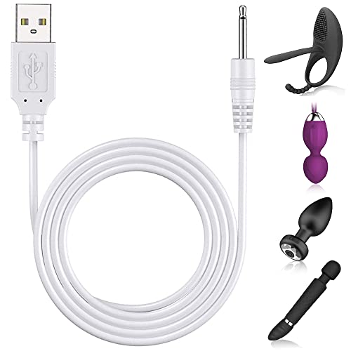 Ersatz USB Adapterkabel Ersatz 2,5 mm DC Ladekabel für Wiederaufladbare Zauberstabmassagen, Vibrator, Adult Toy