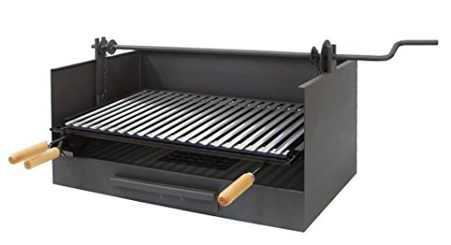 IMEX EL ZORRO 71518 Grillschublade mit Heber und Grillrost aus Edelstahl, 61 x 40 x 33 cm