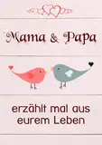 Mama & Papa, erzählt mal aus eurem Leben: Liebevolles Buch zum Ausfüllen "Papa, Mama erzähl mal!"