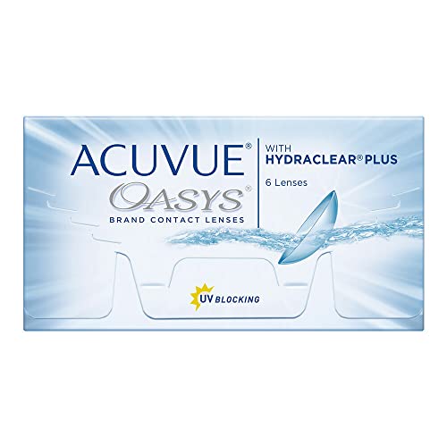 ACUVUE OASYS Kontaktlinsen – 2-Wochen-Linsen für Tag und Nacht mit -3,25 dpt und BC 8.4 – UV Schutz, Austrocknungsschutz & extrem komfortables Tragegefühl – 6 Linsen