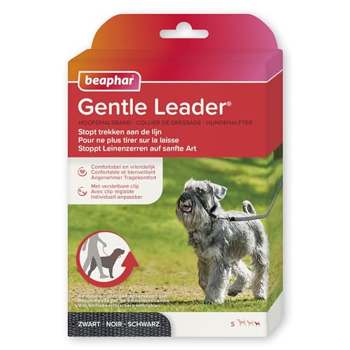 BEAPHAR - Gentle Leader® - Hundehalfter Für Kleine Rassen - Aus Nylon - Trainingshilfe Zur Kontrolle Und Führung - Von Tiertrainern Empfohlen - Größe S - Schwarz