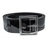 CHAMPRO Unisex-Erwachsene Umpire Patent Leather Belt Gürtel, Schwarzer Korpus, XXX-Large