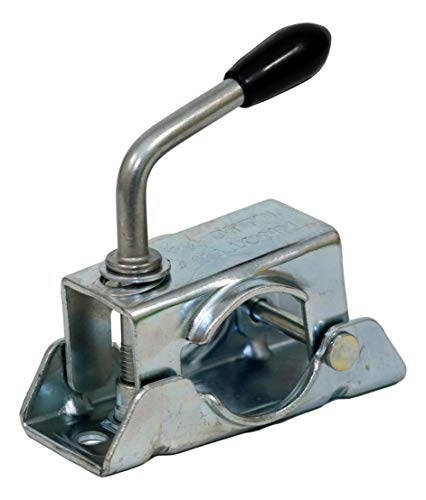 Generisch Knott Klemmhalter Klemmschelle Stützradhalter - Rohr Ø48mm - 105mm Lochabstand für Stützrad Stütze Anhänger Trailer Caravan