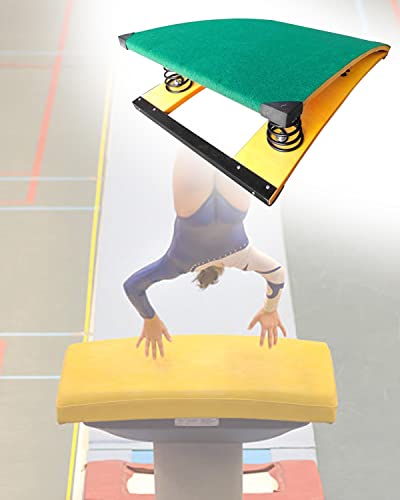 Aioneer Gebogene Sprungbrücke, Sprungausrüstung mit Federn, Bodensportausrüstung für den Weitsprung in der Schule, hält bis zu 90 kg