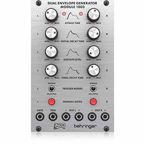 Behringer DUAL ENVELOPE GENERATOR MODULE 1003 Legendäres Dual Envelope Generator Modul der 2500er Serie für Eurorack