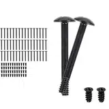 Lüfterschrauben, 100 Stück Computer Gehäuse Lüfter Schrauben Kit, Gehäuse-Ventilatorschrauben, Metall Schwere Computer Schrauben, lange und kurze, für Laptop Reparatur Zubehör Pack, Schwarz