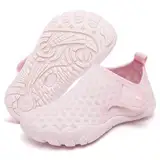 Racqua Baby Wasserschuhe Kleinkind Aqua Pool Schuhe Strand Schwimmen Meer rutschfest Schnell Trocken im Freien leichte Schuhe Kleinkinder Mädchen Rosa 27