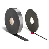 platino24 1 Pack mit 5 Rollen à 10 Meter Polyethylen-Dichtband / 10 x 3 mm Grau