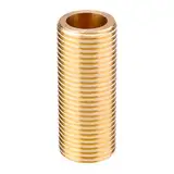 3/4 Zoll (25 mm) Gewindenippel, Messing Laufnippel, Gewinderohr lang, Sanitärarmatur für Tankanschlüsse, Länge 120 m