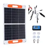 Colcolo 120W Solar Power Panel Monokristallin Gefaltet 4 Saugnäpfe Klettern Outdoor Marine Bootswerft mit Controller Hohe Effizienz