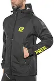 O'NEAL | Mountainbike-Jacke | MTB Mountainbike DH Downhill FR Freeride | Wasserdicht, Unterarmbelüftung, Soft-Touch-Material | Tsunami Rain Jacket | Erwachsene | Schwarz | Größe L