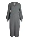 OBJECT Female Strickkleid Ballonärmel, 23035775, Medium Grey Melange, XL