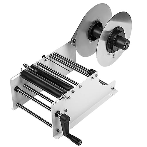 Flaschenetikettiermaschine, manuell verstellbarer Etikettenapplikator für Etiketten mit einer Breite von 10–150 mm und einer Länge von 10–300 mm, 20–40 Etiketten/Minute, ideal für