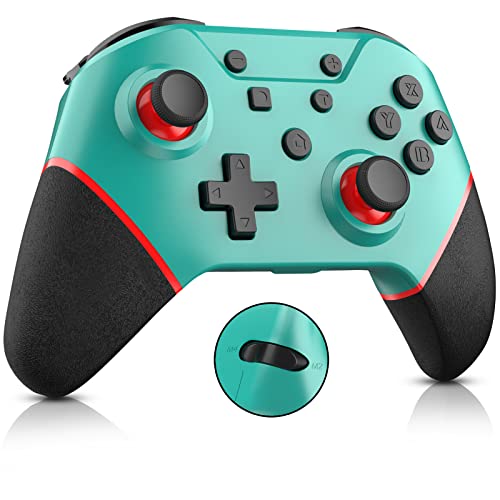 Hbaid Wireless Controller für N-Switch Bluetooth Switch OLED Controller mit Bewegungssteuerung Zubehör Einstellbarer Vibration Turbo Funktion Kontroller Gampad für Switch/Switch Lite