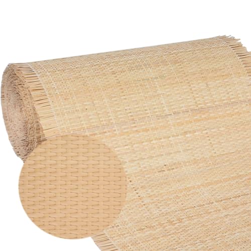 Natürliche Rattan-Geflechtrolle (Multi-Size), 40x300cm Ökologisches Rattan-Gurtband, Langlebiges Flechtmaterial für Möbelreparatur, DIY-Projekte, Stuhl- und Korbgestaltung, Deko-Basteln (Bio-Rattan)(5