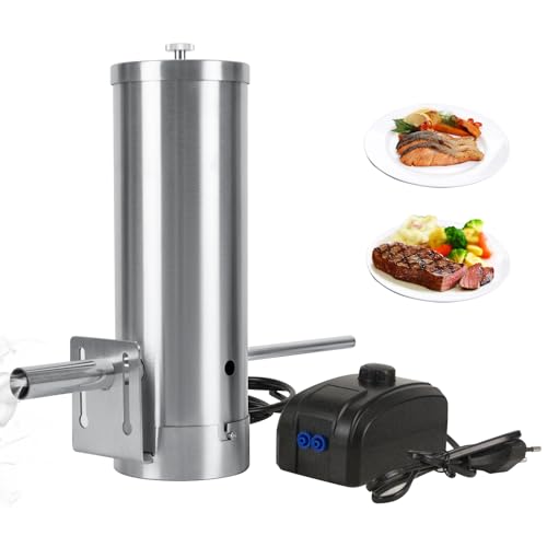 Kaltrauchgenerator aus Edelstahl, Raucherzeuger für Räucheröfen Smoker mit Pumpe, Edelstahl Kaltrauchgenerator für Räucherofen Kaltraucherzeuger Smoker Raucherzeuger BBQ Rauch-Erzeuger