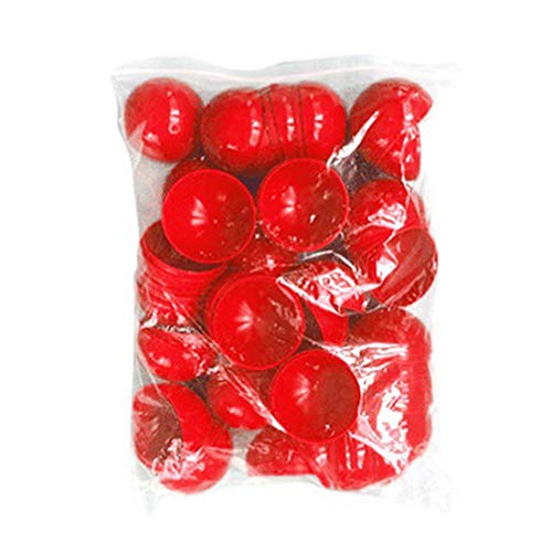 BESPORTBLE 50 Stücke Lotterie Ball Lottobälle Spielball Lotteriekugeln Kinderspielzeug für Weihnachten Xmas Familienspiele Partyspiele Party Dekoration Supplies 4cm Rot