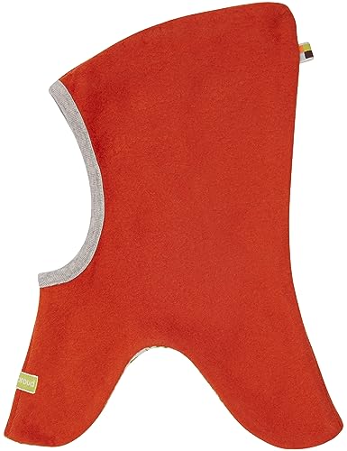 loud + proud Unisex Kinder Lt1 Schlupfmütze Fleece, GOTS Zertifiziert Sturmhaube, Terracotta, 49-50 EU